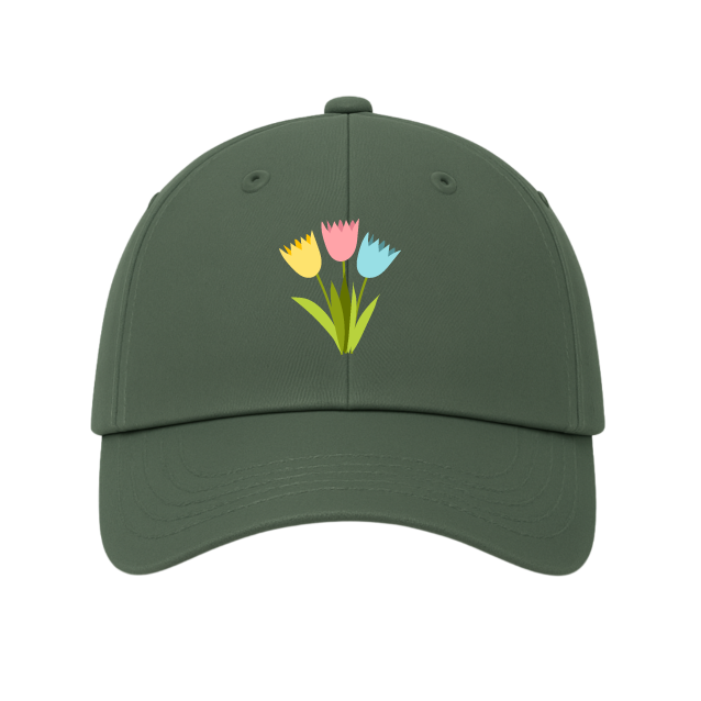 Casquade vert fleurs